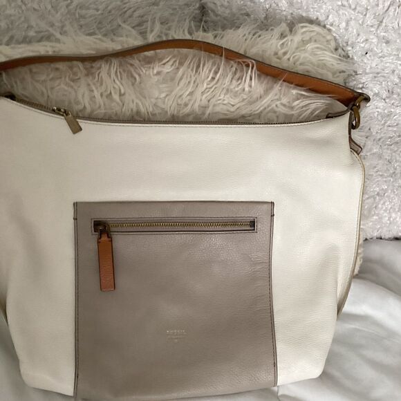 Fossil hobo bag ivory, gray - Picture 2 of 8